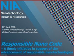 Screenshot for Responsible Code of Nanotechnology Development