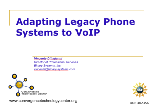 Screenshot for Adapting Legacy Phone Systems to VoIP