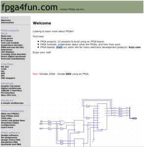 Screenshot for fpga4fun