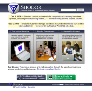 Screenshot for Shodor Educational Foundation: A National Resource for Computational Science Education