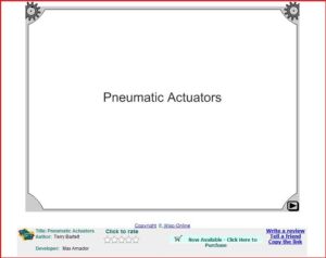 Screenshot for Pneumatic Actuators