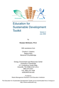 Screenshot for Education for Sustainable Development Toolkit, Version 2