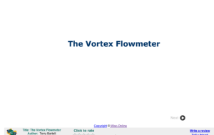 Screenshot for The Vortex Flowmeter