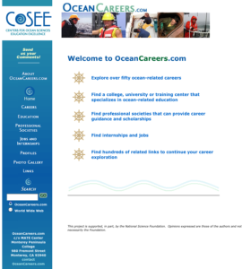 Screenshot for OceanCareers.com