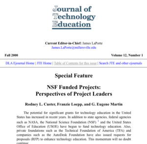 Screenshot for NSF Funded Projects: Perspectives of Project Leaders