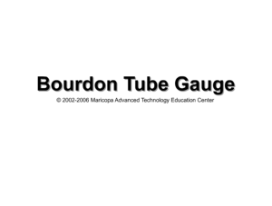 Screenshot for Bourdon Tube Gauge