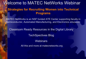 Screenshot for Strategies for Recruiting Women into Technical Programs