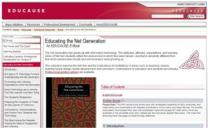 Screenshot for Educating the Net Generation
