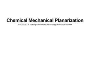 Screenshot for Chemical Mechanical Planarization Simulation