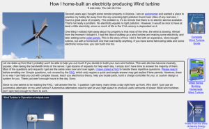 Screenshot for How I Home-Built an Electricity Producing Wind Turbine
