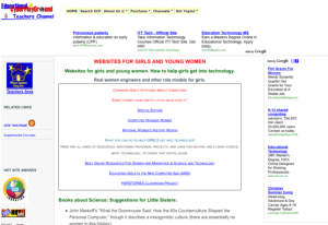 Screenshot for Websites for Girls and Young Women with Interest in IT