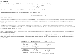 Screenshot for Discrete-Time Fourier Transform Properties