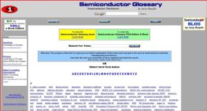 Screenshot for Semiconductor Glossary