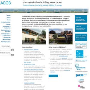 Screenshot for Association for Environment Conscious Building