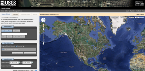 Screenshot for EarthExplorer