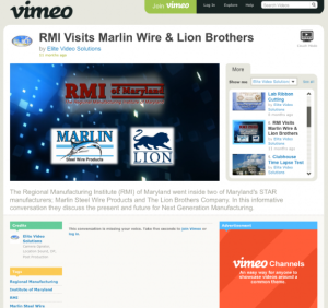 Screenshot for RMI Visits Marlin Wire & Lion Brothers