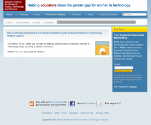 Screenshot for How to Develop and Market a Career Development Course to Recruit Women in Technology Related Classes