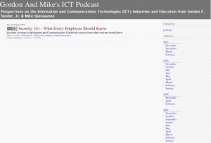 Screenshot for Gordon and Mike's ICT Podcast: Security 101 - What Every Employee Should Know