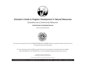 Screenshot for NCSR: Educators Guide to Program Development in Natural Resources