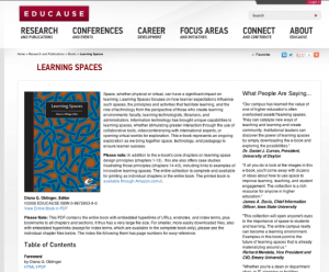 Screenshot for Learning Spaces