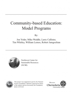 Screenshot for Community-based Education: Model Programs
