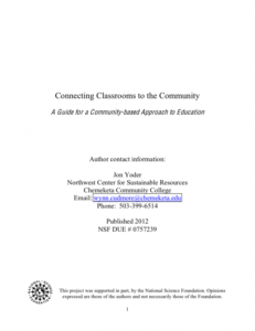 Screenshot for Connecting Classrooms to Community: A Guide for a Community-based Approach to Education