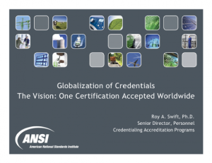 Screenshot for Globalization of Credentials - The Vision: One Certification Accepted Worldwide