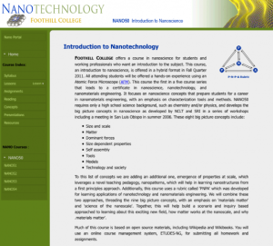 Screenshot for Introduction to Nanotechnology