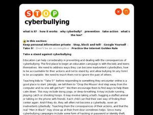 Screenshot for Stop Cyberbullying