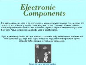 Screenshot for Electronic Components