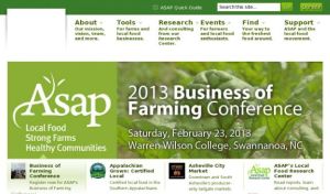 Screenshot for Appalachian Sustainable Agriculture Project (ASAP)