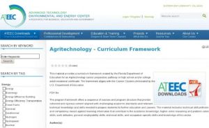 Screenshot for Agritechnology Curriculum Framework