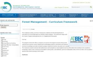 Screenshot for Forest Management Curriculum Framework