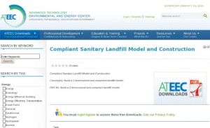 Screenshot for Compliant Sanitary Landfill Model and Construction Activity