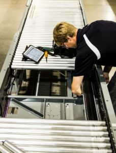 Supply chain technicians use a blend of mechanical, electrical, and information technology skills to keep massive, automated warehouse systems running. 