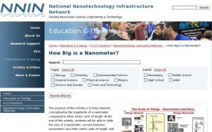 Screenshot for How Big is a Nanometer?