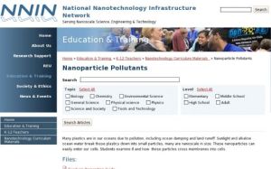 Screenshot for Nanoparticle Pollutants