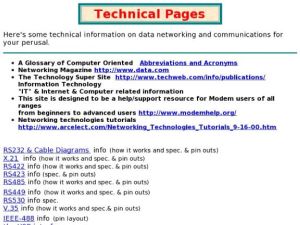 Screenshot for Data Networking and Communication Technical Pages