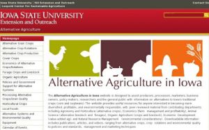 Screenshot for Alternative Agriculture in Iowa
