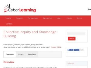 Screenshot for Collective Inquiry and Knowledge Building