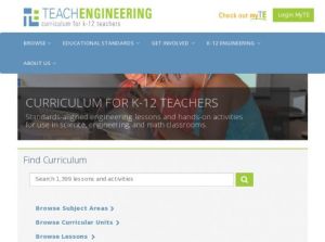 Screenshot for K-12 Engineering Career Pathway Resource