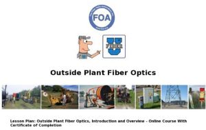 Screenshot for Outside Plant Fiber Optics Course