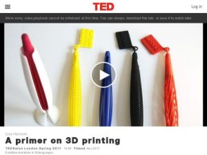 Screenshot for Lisa Harouni: A Primer On 3D printing