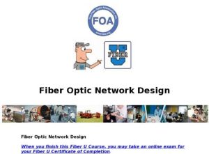 Screenshot for Fiber Optic Network Design Course