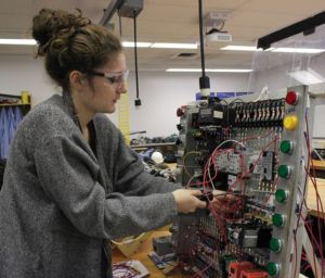Second-year engineering technology students at Columbus State Community College learn in hands-on labs and at their paid work-study jobs with industry partners of the Next Generation Multi-Craft Manufacturing Support Technician project. 