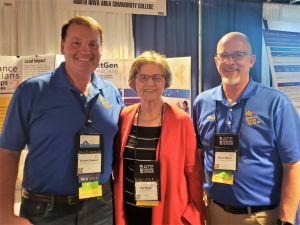 Osa Brand, center, served as the Mentor-Connect mentor for Robert Franken, left, and Brian Mason, right, during 2018. Their NextGen Technician project received an ATE grant earlier this year.      