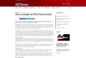 Screenshot for How to Design an FPGA From Scratch