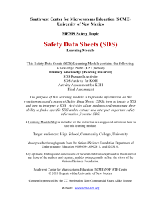 Screenshot for Safety Data Sheets Learning Module