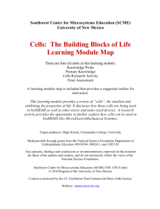 Screenshot for Cells Learning Module
