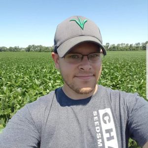 As farm manager Rob Thomas uses his recently acquired advanced agriculture technology knowledge and teaching skills.